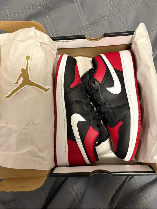 Jordan Other - Air Jordan 1 Low GS “Alternate Bred Toe” – Size 7 (8.5 in women’s)